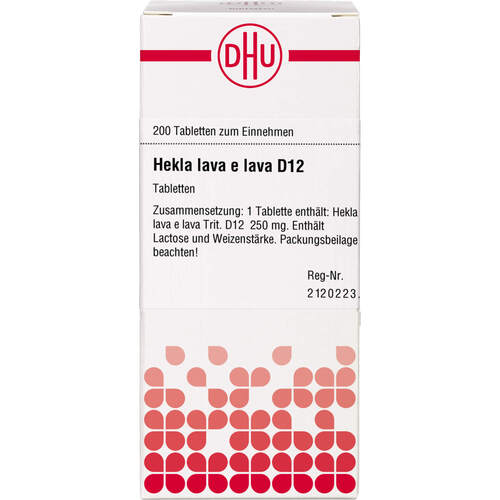 HEKLA lava e lava D 12 Tabletten, 200 St, DHU-Arzneimittel GmbH & Co. KG