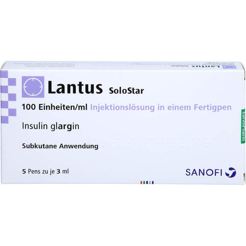 Lantus 100 E/ml SoloStar Fertigpen, 5X3 ML, Eurimpharm Arzneimittel GmbH