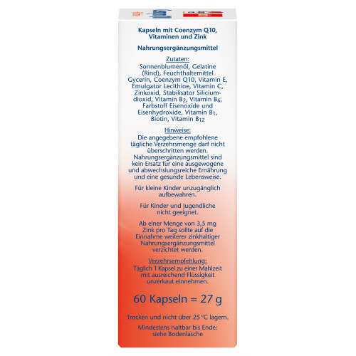 Doppelherz Coenzym Q10 + B-Vitamine, 60 Stk., Queisser Pharma GmbH & Co. KG