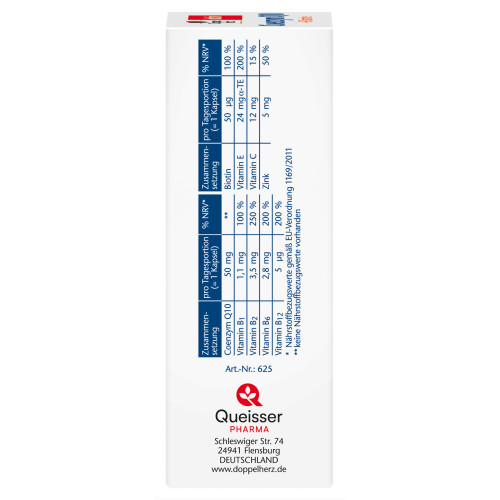 Doppelherz Coenzym Q10 + B-Vitamine, 60 Stk., Queisser Pharma GmbH & Co. KG