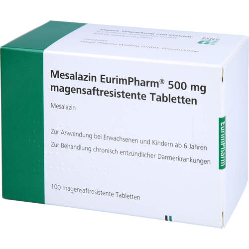 Mesalazin EurimPharm 500mg, 100 ST, Eurimpharm Arzneimittel GmbH