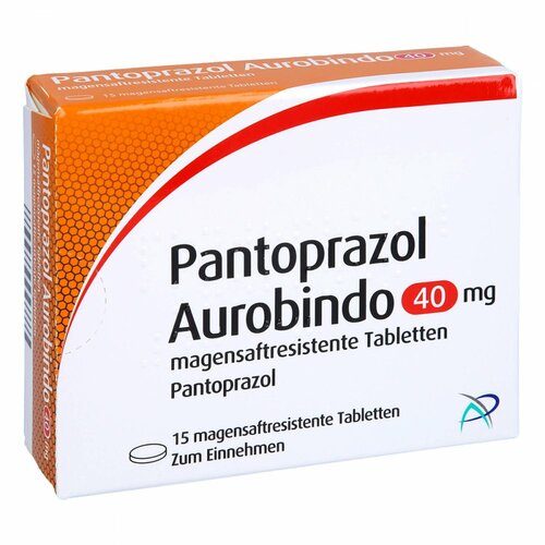 Pantoprazol Aurobindo 40 mg MSR Tabletten, 15 Stk., PUREN Pharma GmbH & Co. KG
