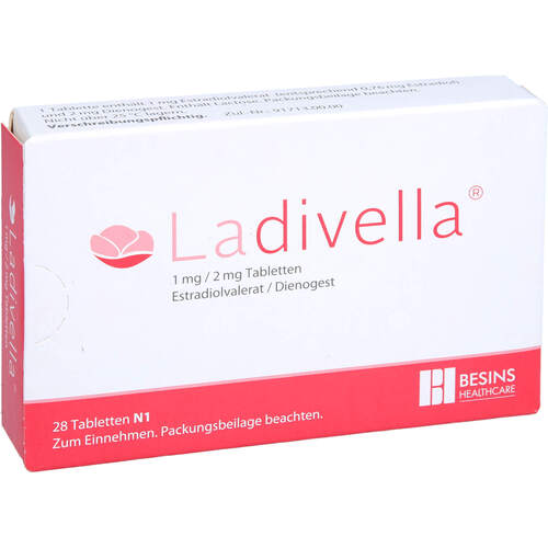 Ladivella 1mg/2mg Tabletten, 28 ST, Besins Healthcare Germany GmbH