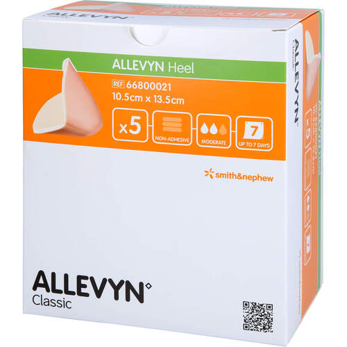 ALLEVYN Heel Schaumstoff Fersenverband, 5 Stk., B2b Medical GmbH