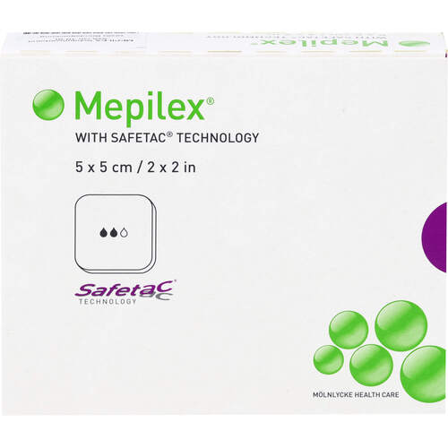 MEPILEX 5x5 cm Schaumverband, 5 Stk., B2b Medical GmbH