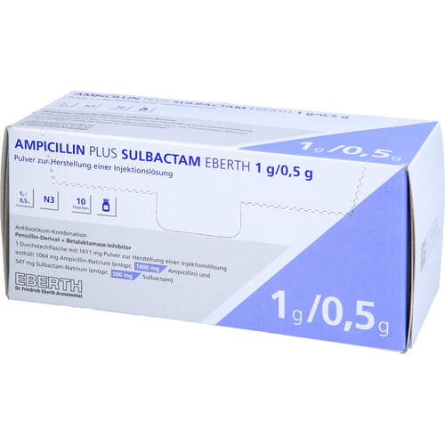 Ampicillin plus Sulbactam Eberth 1g/0.5g, 10 Stk., Dr. Friedrich Eberth Arzneimittel GmbH