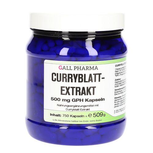 Curryblattextrakt 500mg GPH Kapseln, 750 Stk., Hecht-Pharma GmbH