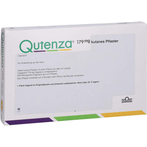 Qutenza 179 mg kutanes Pflaster, 2 Stk., kohlpharma GmbH Qutenza 179 mg kutanes Pflaster, 2 Stk., kohlpharma GmbH