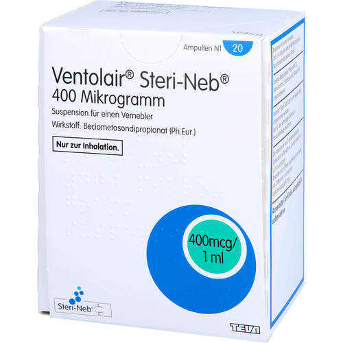 Ventolair Steri-Neb 400 ug/ml Susp.f.e.Vernebler, 20 Stk., TEVA GmbH