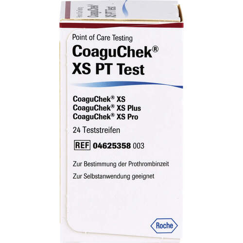 Coaguchek XS PT Test, 24 Stk., Emra-Med Arzneimittel GmbH