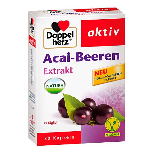 DOPPELHERZ Acai-Beeren Extrakt Kapseln, 30 Stk., Queisser Pharma GmbH & Co. KG