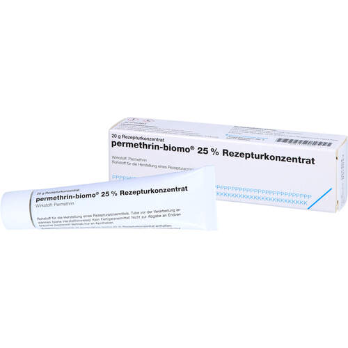 PERMETHRIN-BIOMO 25% Rezepturkonzentrat Salbe, 20 g, biomo pharma GmbH