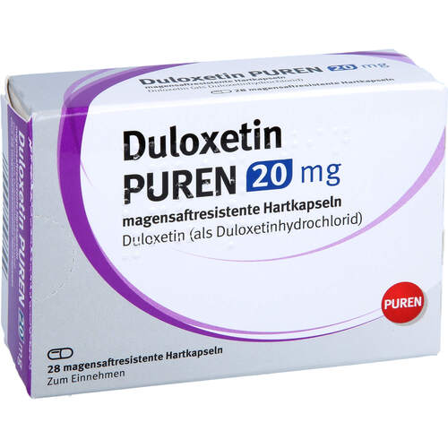 Duloxetin PUREN 20 mg magensaftresis. Hartkapseln, 28 Stk., PUREN Pharma GmbH & Co. KG