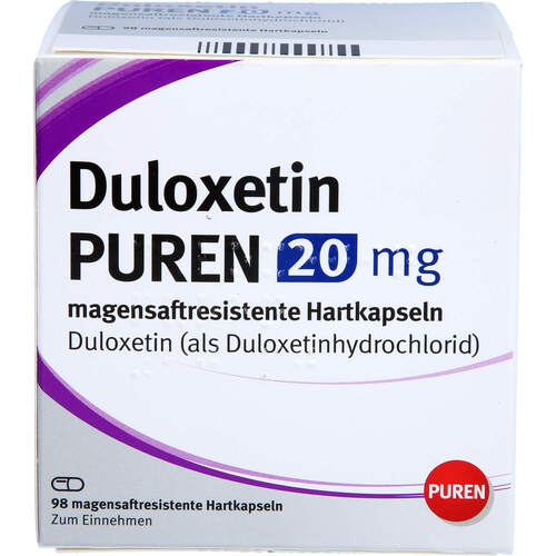 Duloxetin PUREN 20 mg magensaftresis. Hartkapseln, 98 Stk., PUREN Pharma GmbH & Co. KG