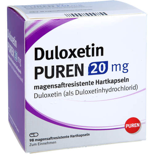 Duloxetin PUREN 20 mg magensaftresis. Hartkapseln, 98 Stk., PUREN Pharma GmbH & Co. KG