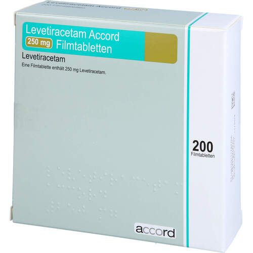 Levetiracetam Accord 250mg Filmtabletten, 200 Stk., Accord Healthcare GmbH
