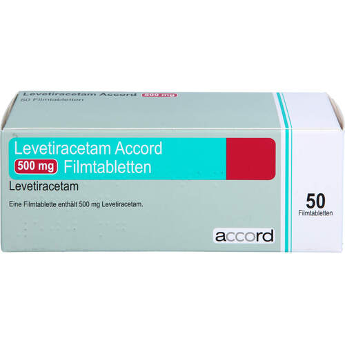 Levetiracetam Accord 500mg Filmtabletten, 50 ST, Accord Healthcare GmbH