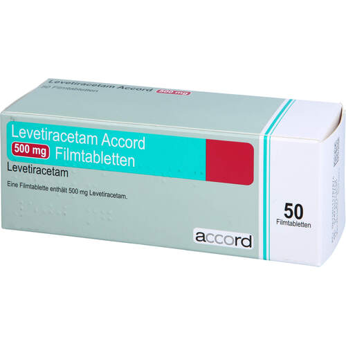 Levetiracetam Accord 500mg Filmtabletten, 50 ST, Accord Healthcare GmbH