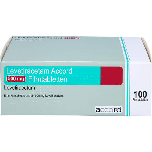 Levetiracetam Accord 500mg Filmtabletten, 100 Stk., Accord Healthcare GmbH