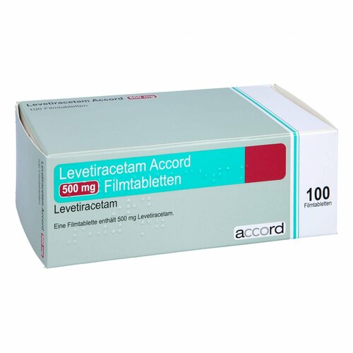 Levetiracetam Accord 500mg Filmtabletten, 100 ST, Accord Healthcare GmbH