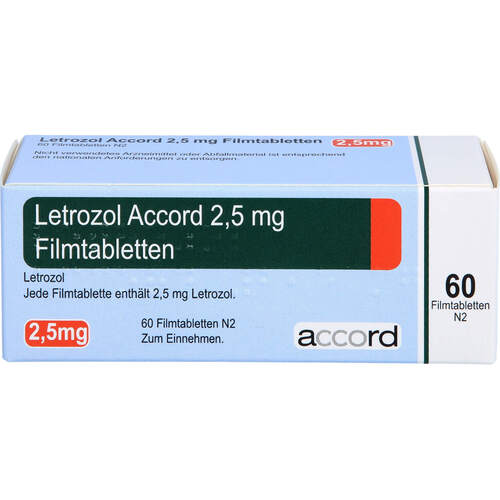 Letrozol Accord 2.5mg Filmtabletten, 60 Stk., Accord Healthcare GmbH