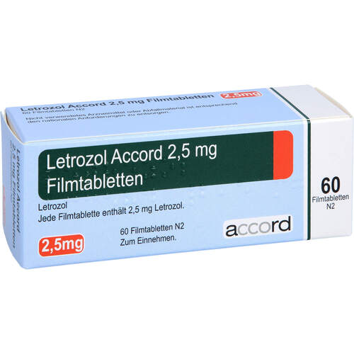 Letrozol Accord 2.5mg Filmtabletten, 60 Stk., Accord Healthcare GmbH