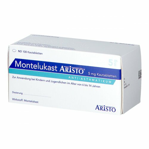 Montelukast Aristo 5 mg Kautabletten, 100 Stk., Aristo Pharma GmbH