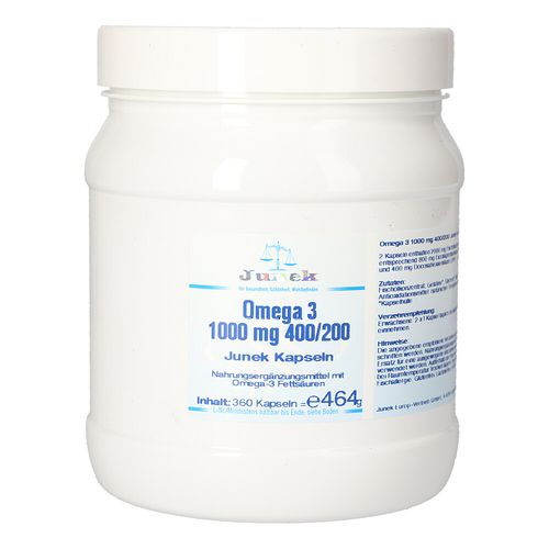 Omega 3 1000 mg 400/200 Junek Kapseln, 360 Stk., Bios Medical Services