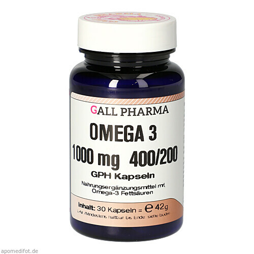 Omega 3 1000 mg 400/200 GPH Kapseln, 30 Stk., Hecht-Pharma GmbH