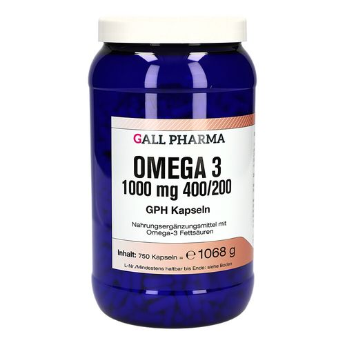 Omega 3 1000 mg 400/200 GPH Kapseln, 750 Stk., Hecht-Pharma GmbH