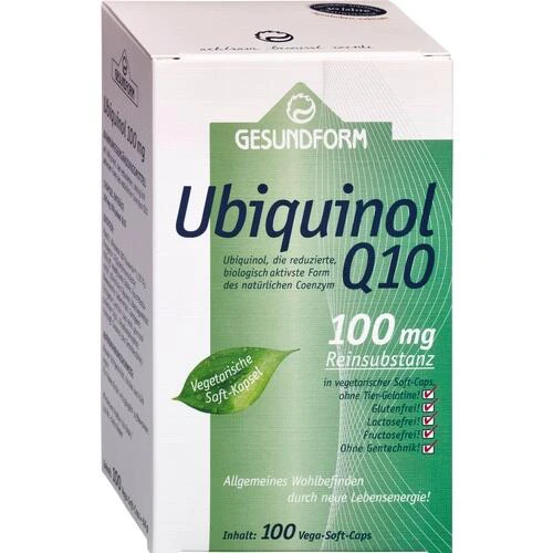 Gesundform Ubiquinol Q10 100 mg Vega-Soft-Caps, 100 Stk., Provita Apoth.Market.U.Handels GmbH