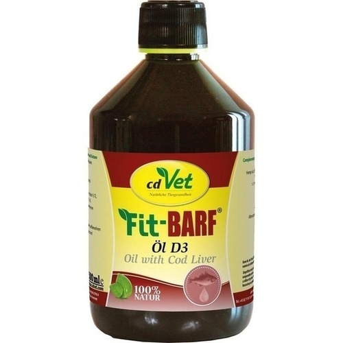 Fit-BARF Öl D3, 500 ml, cdVet Naturprodukte GmbH