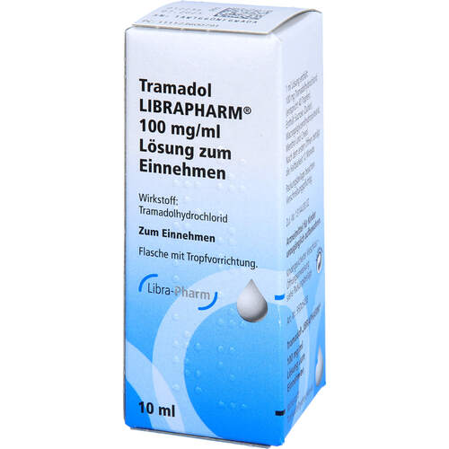 TRAMADOL LIBRAPHARM 100MG/ML LSG.Z.EIN.M.TROPVO, 10 ML, Libra-Pharm GmbH