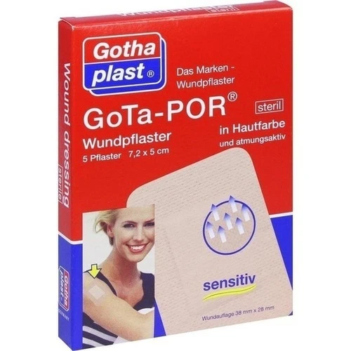 GoTa-POR Wundpflaster steril 7.2x5cm hautfarben, 5 Stk., Gothaplast GmbH