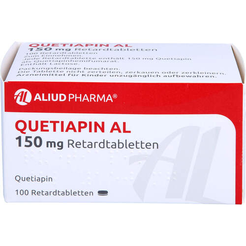 Quetiapin AL 150 mg Retardtabletten, 100 Stk., Aliud Pharma GmbH