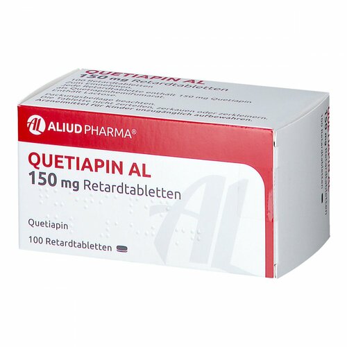 Quetiapin AL 150 mg Retardtabletten, 100 Stk., Aliud Pharma GmbH