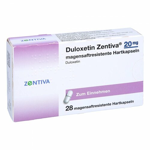 Duloxetin Zentiva 20mg magensaftresistente Hartkap, 28 ST, Zentiva Pharma GmbH