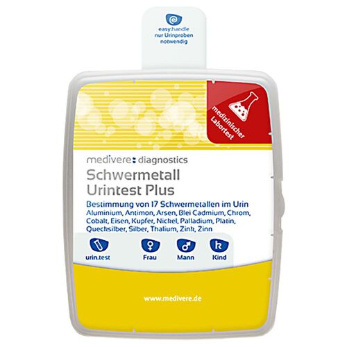 Schwermetall Urintest plus, 1 Stk., Medivere GmbH