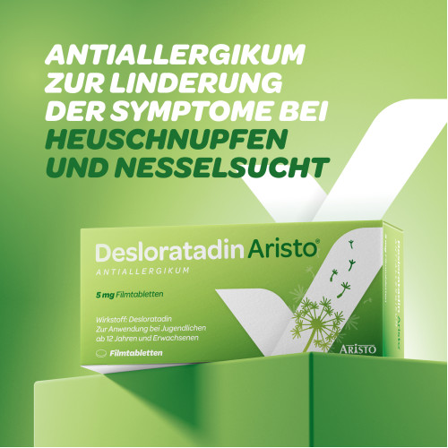 Desloratadin Aristo 5mg Filmtabletten, 20 Stk., Aristo Pharma GmbH