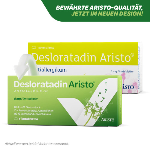 Desloratadin Aristo 5mg Filmtabletten, 50 Stk., Aristo Pharma GmbH