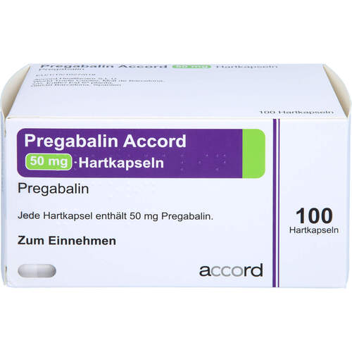 Pregabalin Accord 50mg Hartkapseln, 100 Stk., Accord Healthcare GmbH