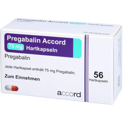 Pregabalin Accord 75mg Hartkapseln, 56 Stk., Accord Healthcare GmbH