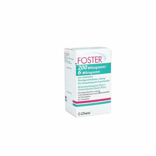 FOSTER 200 Mikrogramm/6 Mikrogramm 120 Hübe, 2 Stk., Chiesi GmbH