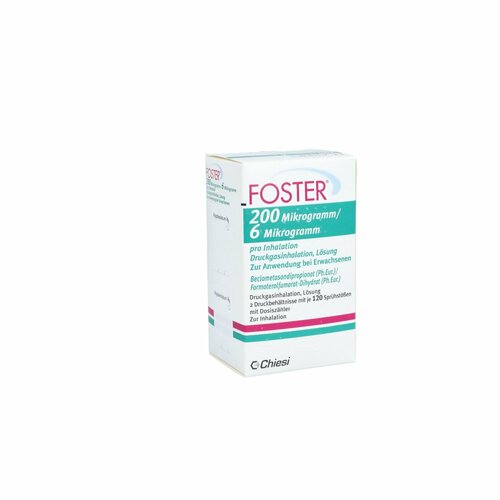 FOSTER 200 Mikrogramm/6 Mikrogramm 120 Hübe, 2 ST, Chiesi GmbH