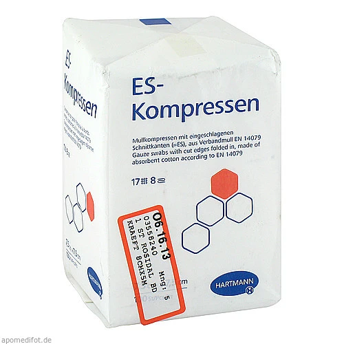 ES-Kompressen unsteril 7.5x7.5cm 8fach, 100 ST, C P C medical GmbH & Co. KG