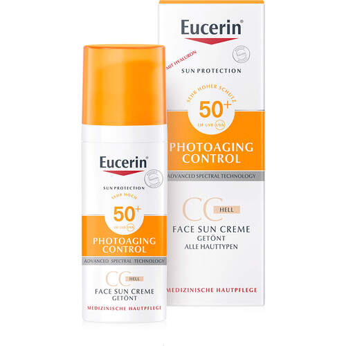 Eucerin Sun CC Creme getönt hell LSF 50+, 50 ml, Beiersdorf AG Eucerin