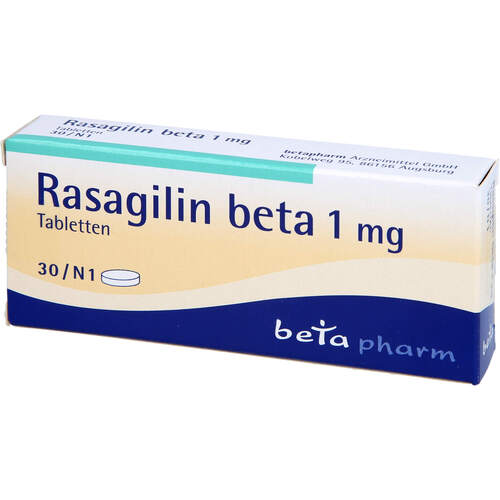 Rasagilin beta 1 mg Tabletten, 30 Stk., betapharm Arzneimittel GmbH