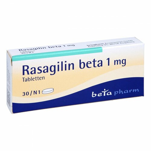 Rasagilin beta 1 mg Tabletten, 30 Stk., betapharm Arzneimittel GmbH