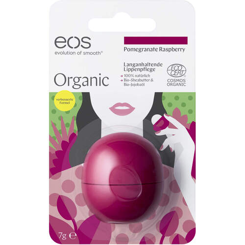eos Pomegranate Raspberry Organic Lip Balm Blister, 1 Stk., Wepa Apothekenbedarf GmbH & Co. KG