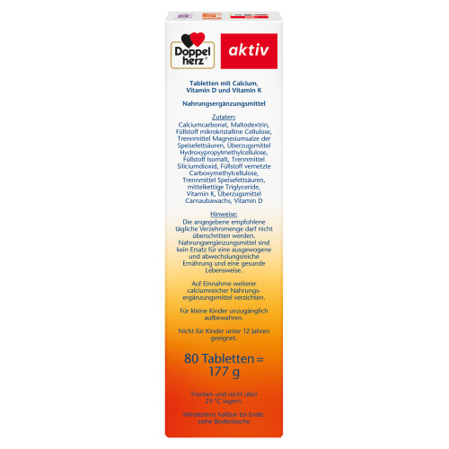 Doppelherz Calcium 700 + Vitamin D3, 80 Stk., Queisser Pharma GmbH & Co. KG